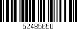 Código de barras (EAN, GTIN, SKU, ISBN): '52485650'