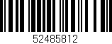 Código de barras (EAN, GTIN, SKU, ISBN): '52485812'