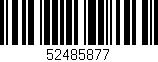 Código de barras (EAN, GTIN, SKU, ISBN): '52485877'