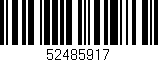 Código de barras (EAN, GTIN, SKU, ISBN): '52485917'