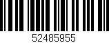 Código de barras (EAN, GTIN, SKU, ISBN): '52485955'