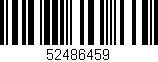 Código de barras (EAN, GTIN, SKU, ISBN): '52486459'