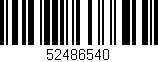 Código de barras (EAN, GTIN, SKU, ISBN): '52486540'