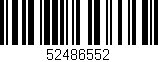Código de barras (EAN, GTIN, SKU, ISBN): '52486552'
