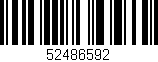 Código de barras (EAN, GTIN, SKU, ISBN): '52486592'