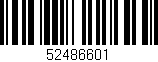 Código de barras (EAN, GTIN, SKU, ISBN): '52486601'