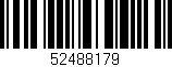 Código de barras (EAN, GTIN, SKU, ISBN): '52488179'