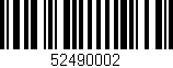 Código de barras (EAN, GTIN, SKU, ISBN): '52490002'