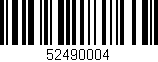 Código de barras (EAN, GTIN, SKU, ISBN): '52490004'