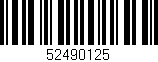 Código de barras (EAN, GTIN, SKU, ISBN): '52490125'