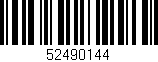 Código de barras (EAN, GTIN, SKU, ISBN): '52490144'