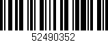 Código de barras (EAN, GTIN, SKU, ISBN): '52490352'