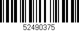 Código de barras (EAN, GTIN, SKU, ISBN): '52490375'