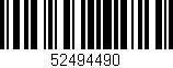 Código de barras (EAN, GTIN, SKU, ISBN): '52494490'