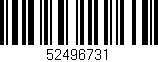 Código de barras (EAN, GTIN, SKU, ISBN): '52496731'