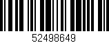 Código de barras (EAN, GTIN, SKU, ISBN): '52498649'