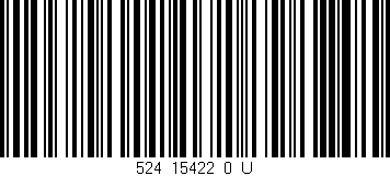 Código de barras (EAN, GTIN, SKU, ISBN): '524_15422_0_U'