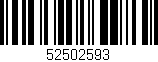 Código de barras (EAN, GTIN, SKU, ISBN): '52502593'