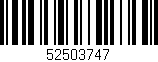 Código de barras (EAN, GTIN, SKU, ISBN): '52503747'