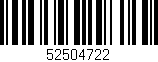 Código de barras (EAN, GTIN, SKU, ISBN): '52504722'