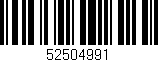 Código de barras (EAN, GTIN, SKU, ISBN): '52504991'