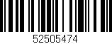 Código de barras (EAN, GTIN, SKU, ISBN): '52505474'