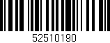 Código de barras (EAN, GTIN, SKU, ISBN): '52510190'