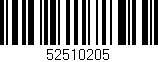 Código de barras (EAN, GTIN, SKU, ISBN): '52510205'