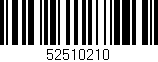 Código de barras (EAN, GTIN, SKU, ISBN): '52510210'