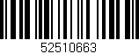 Código de barras (EAN, GTIN, SKU, ISBN): '52510663'