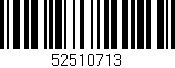 Código de barras (EAN, GTIN, SKU, ISBN): '52510713'
