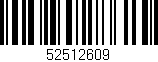 Código de barras (EAN, GTIN, SKU, ISBN): '52512609'