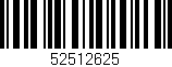 Código de barras (EAN, GTIN, SKU, ISBN): '52512625'