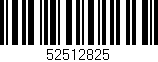 Código de barras (EAN, GTIN, SKU, ISBN): '52512825'