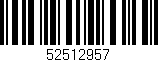 Código de barras (EAN, GTIN, SKU, ISBN): '52512957'