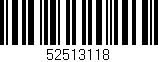 Código de barras (EAN, GTIN, SKU, ISBN): '52513118'