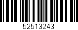 Código de barras (EAN, GTIN, SKU, ISBN): '52513243'