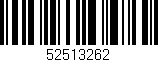 Código de barras (EAN, GTIN, SKU, ISBN): '52513262'
