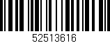 Código de barras (EAN, GTIN, SKU, ISBN): '52513616'