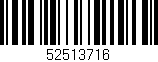 Código de barras (EAN, GTIN, SKU, ISBN): '52513716'