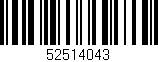 Código de barras (EAN, GTIN, SKU, ISBN): '52514043'