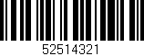 Código de barras (EAN, GTIN, SKU, ISBN): '52514321'
