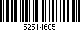 Código de barras (EAN, GTIN, SKU, ISBN): '52514605'