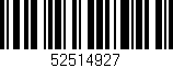 Código de barras (EAN, GTIN, SKU, ISBN): '52514927'