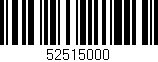 Código de barras (EAN, GTIN, SKU, ISBN): '52515000'