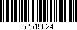Código de barras (EAN, GTIN, SKU, ISBN): '52515024'