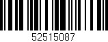 Código de barras (EAN, GTIN, SKU, ISBN): '52515087'