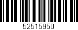 Código de barras (EAN, GTIN, SKU, ISBN): '52515950'