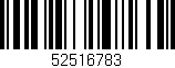 Código de barras (EAN, GTIN, SKU, ISBN): '52516783'