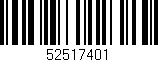 Código de barras (EAN, GTIN, SKU, ISBN): '52517401'